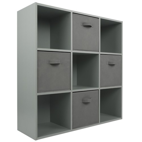 Grey cube drawer storage - grey,
