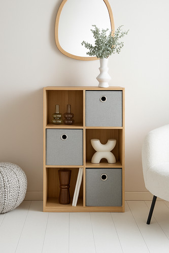 Cube storage organizer shelf - 6-cube,