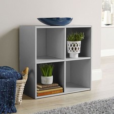 Grey Storage Cube 4 Shelf