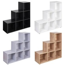 6 Cube Step Storage Bookcase