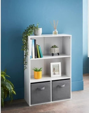 White 4 Cube Storage Unit |